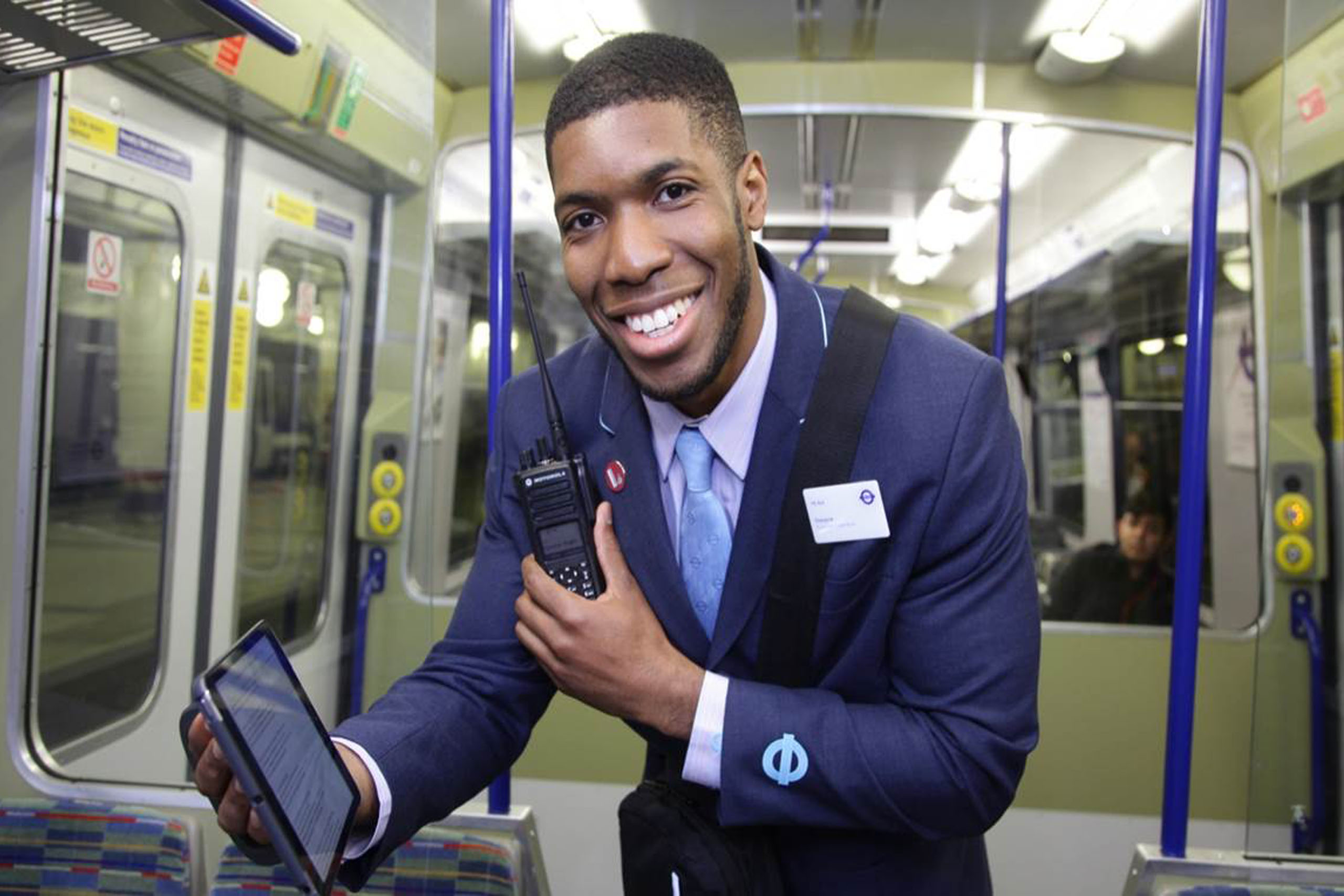 Photo of a TfL Rail member of staff